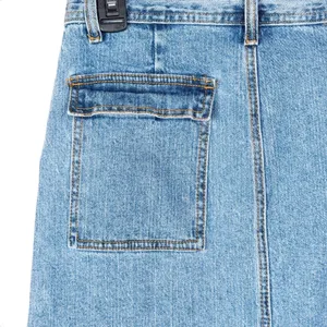 Brandy Melville J. Galt Denim Cargo Maxi Skirt Size Small Medium Wash Western Coastal Cowgirl thumbnail 7