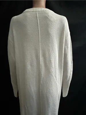 Haven Well Within Organic Cotton Elegant Cream Knit Sweater Dress NWT SM thumbnail 9