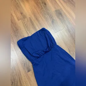 Susana Monaco Aurora Strapless Maxi Dress sapphire 240$ S revolve casual party thumbnail 3