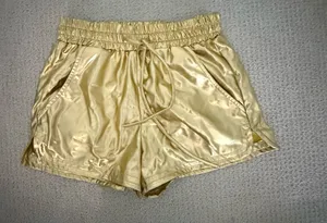 Gold Metallic Shorts Size M thumbnail 1