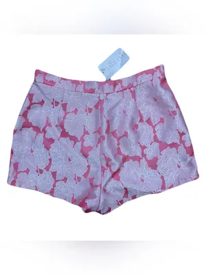 Blithe Strawberry Spritz Brocade Set NWT Med Pink Floral Crop Top Shorts Retro thumbnail 14
