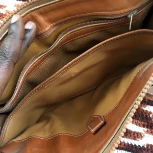 Vintage Dooney & Bourke Leather Black Brown Crossbody Shoulder Hand Bag Purse USA Made thumbnail 3