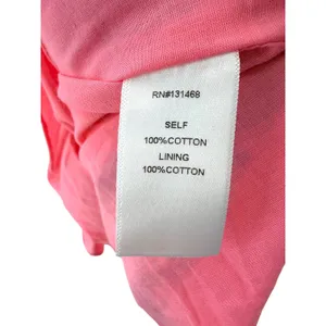 Avara Susana Maxi Dress XS NWT Pink Tropical Parrot Palm Rick Rack Cotton Tiered thumbnail 7