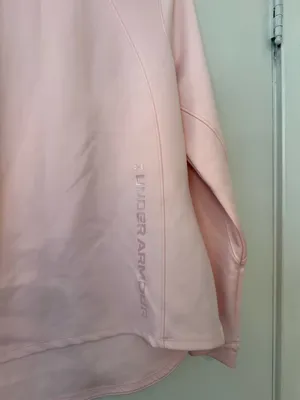 Under Armour Pale Pink Funnel Neck Pullover excellent condition Sz L thumbnail 2