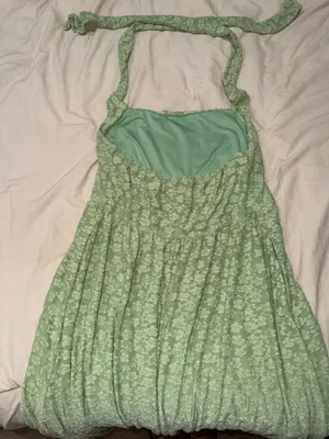 Amazon ZESICA Women's Summer Sleeveless Floral Maxi Dresses 2026 Halter Neck Flowy A Line Formal Cocktail Wedding Guest Long Dress Light Green X-Large thumbnail 2