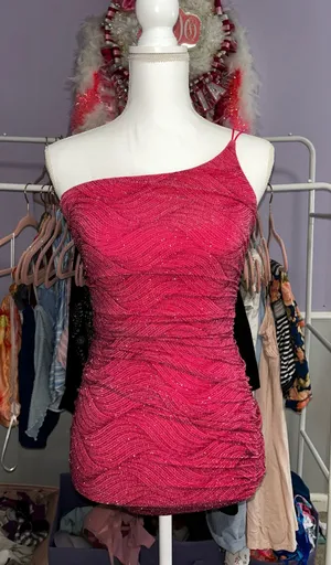 B Darlin Dress Homecoming Pink thumbnail 1