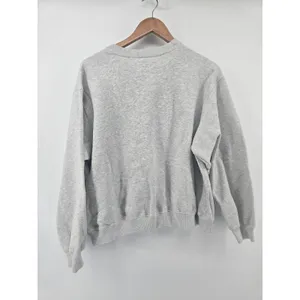 Hollister Sweatshirt Womens Large Flower Market Rose Gray Graphic EUC thumbnail 4