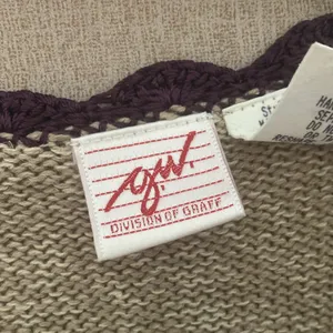 FINAL MARKDOWN Gw Patterned Beige Sweater Vest medium Tan thumbnail 3