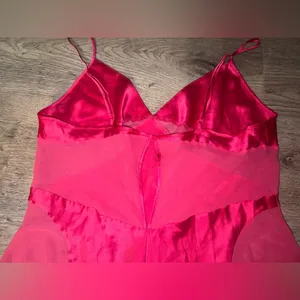 Victoria’s Secret RARE Sheer Pink Chemise Slip Dress L thumbnail 12