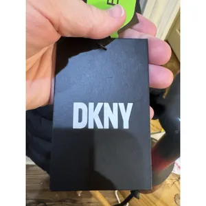DKNY Women's Bibbed Hooded Puffer Coat Black Size XXL Long thumbnail 8