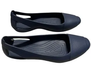 Crocs Sloane Flats Shoes Women's Size 11 Navy Blue Comfort Rubber NWOT thumbnail 1