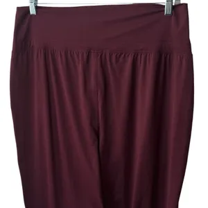 NEW Fabletics Maj Pocket Pant‎ Burgundy Moisture Wicking Athletic Outdoors 1X thumbnail 6