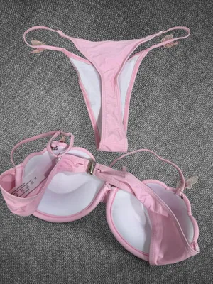 Pink Butterfly Shell Bikini Set Size Medium thumbnail 6