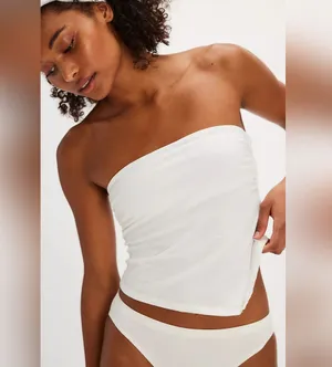 NWT Free People One More Time Tube in Ivory Size XS thumbnail 1