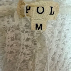 POL - Ivory/Oatmeal Loose Weave Cozy Cardigan Size Medium. G#34 thumbnail 14