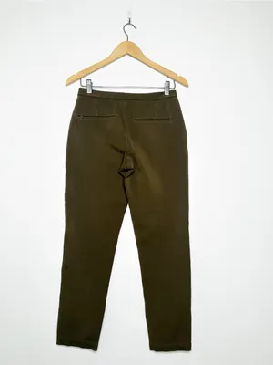 Lululemon Olive Green Slim Leg Career Performance Pants Size 6 thumbnail 2