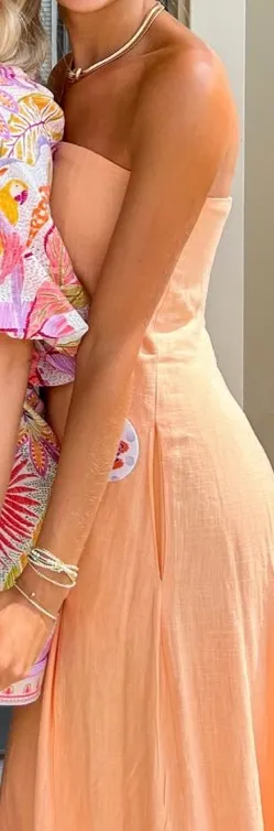 Orange maxi dress Size XS thumbnail 3