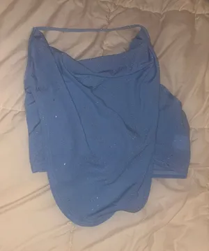 Blue sparkly blouse Size L thumbnail 1