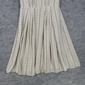 Brooks Brothers Size-6 Womens Midi Shirt Dress Silk Floral Ruffle Cream thumbnail 10