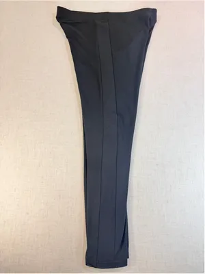 A New Day Women’s Side Ribbed Tuxedo Stripe Ankle Leggings Black Large thumbnail 7