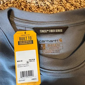 Carhartt Womens Tencel‎ Fiber Series Relaxed Fit Sweatshirt Blue TS6179-W Medium thumbnail 3