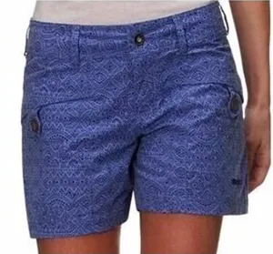 Marmot Ginny‎ Patterned Outdoor Shorts Dot Deep Dusk 6 Purple thumbnail 1