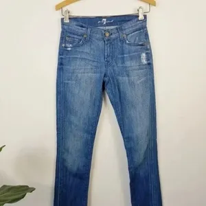 7 FOR ALL‎ MANKIND Roxanne Skinny Slim Jeans 24 thumbnail 6