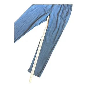 Mimi Chica Womens Blue Cotton Chambray Sleeveless V-Neck Elastic Jumpsuit M thumbnail 6