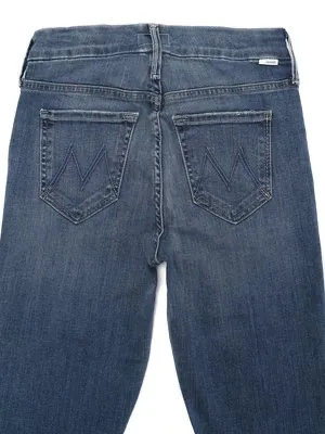 MOTHER Jeans High Waisted Looker Crop Beach in Sun Comedown thumbnail 4