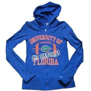 Florida Gators Lightweight Hoodie Juniors Size M Football Zip Up Game Day UF‎ thumbnail 1