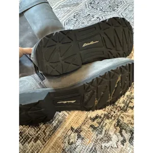 Eddie Bauer Trace Boots Womens 9.5 Gray Leather Zip Tall‎ Riding Waterproof thumbnail 7