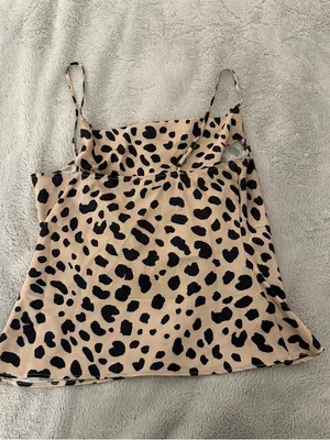 Bloomingdale’s Aqua Animal Print Silky Cami thumbnail 2