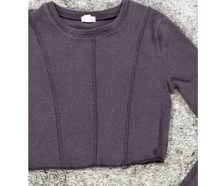 Garage Denim Kylie Exposed Seams Long Sleeve Tee Sz XS thumbnail 3