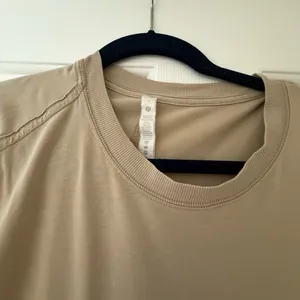 Lululemon Athletica Tan Short Sleeve Dress Tee thumbnail 2