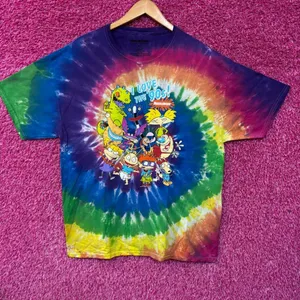 Nickelodeon I love the 90s Best Of Tie Dye Tshirt size XL thumbnail 1