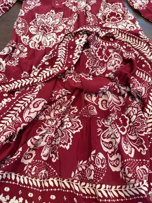 Sézane Boheme Midi Dress in Ornamental Print Size 38 - C11-644 thumbnail 9