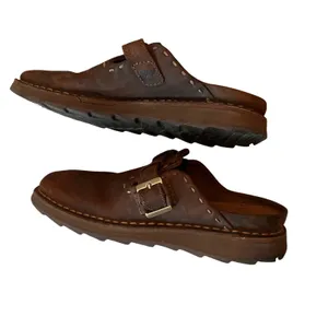 Timberland Brown Leather Mules Clogs Smart Comfort System Buckle 34313 Womens 6M thumbnail 3