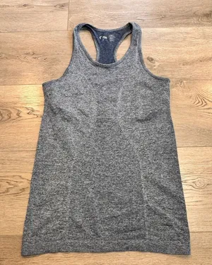 ZYIA‎ Active Tank Top Small S Heathered Blue Athletic Racerback Sleeveless thumbnail 1