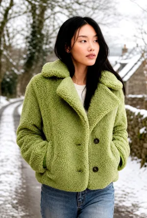 Free People Joplin Cozy Jacket in Greyed Olive size M thumbnail 1