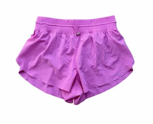 YPB Abercrombie motionTEK Women's Lightweight Pink Athletic Shorts Size L thumbnail 1