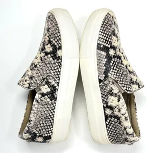 Steve Madden Gills Natural Snake Embossed Vegan Leather Slip-On Sneakers Size 7 thumbnail 5