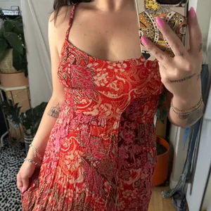 Free People Forever Yours Smocked Maxi Slip Red Size Small thumbnail 2