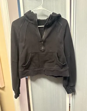Lululemon Scuba Oversized Half-Zip Hoodie Black XS/S thumbnail 1