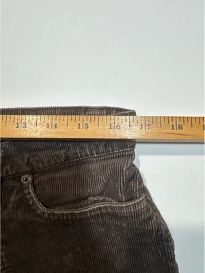 Vintage Brown Corduroy Flared Pants Size 10 – Cozy Retro Vib thumbnail 4