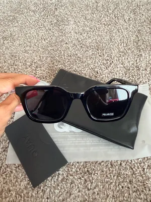 NIB Quay Game Over 49mm Square Sunglasses black smoke polarized unisex thumbnail 8