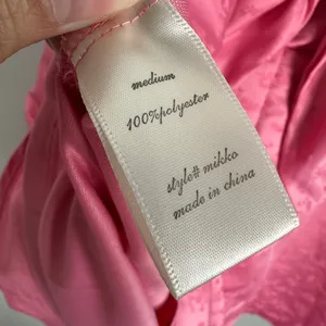 Altar’d State Strapless A-line Bow Mini Dress Pink Satin Size Medium Romantic thumbnail 13