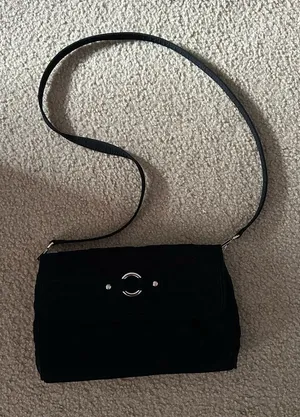 Elegant Black Shoulder Vera Bradley Bag size 12*7* thumbnail 1