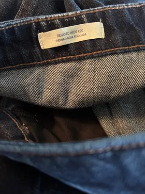 Universal Thread Women's High-Rise Wide Leg Jeans Sz 16R Dark Wash 100% Cotton thumbnail 7
