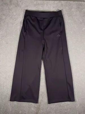 adidas womens wide leg‎ strata high waisted pants xl thumbnail 1