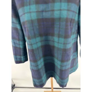 Tuckernuck Blackwatch Plaid Faye Blouse S Top Ruffle Collar Bow Wool Blend thumbnail 9
